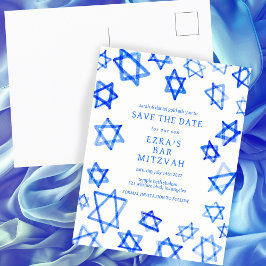 Cartão Postal De Anúncio Estrela Azul Legal de Água do Bar David Bat Mitzva