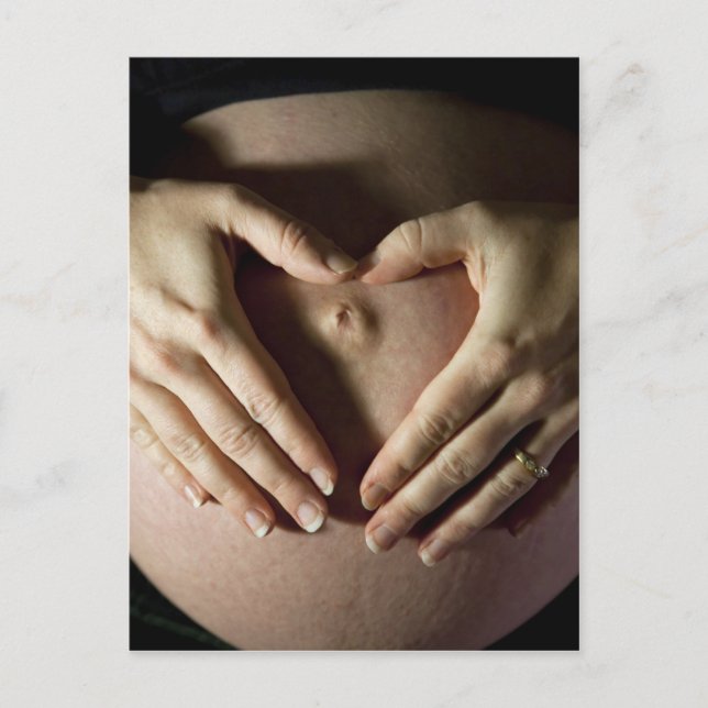 Cartão Postal De Anúncio Eu Amo Meu Bebê (Frente)