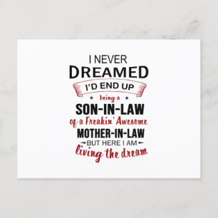 Cartão Postal De Anúncio Eu Nunca Sonhei Que Acabaria Sendo Um Genro