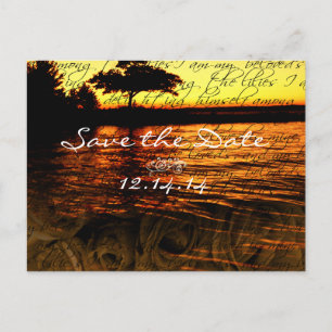 Cartão Postal De Anúncio Eu sou meu amado e meu amado é meu