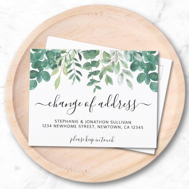 Cartão Postal De Anúncio Eucalyptus: Mudança De Endereço (Criador carregado)