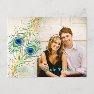 Cartão Postal De Anúncio Evento Pavão/DIY PixDezines+cor de fundo