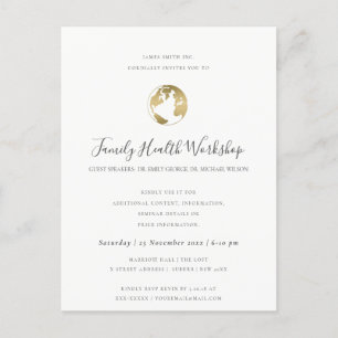 CARTÃO POSTAL DE ANÚNCIO EVENTO WORKSHOP EUCALIPTO ROSA VERMELHO PRETO PINK