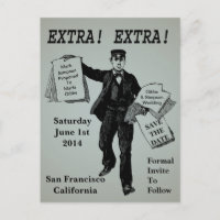 Extra! Extra! Vintage Newpaper Salve A Data