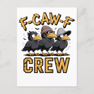 Cartão Postal De Anúncio F-Caw-F Tripulação Roupas engraçadas de primos com