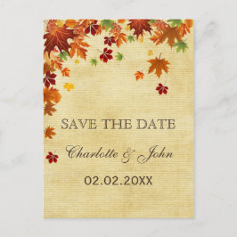 Cartão Postal De Anúncio Fall Deixa Casamento Russo