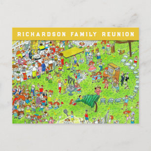 Cartão Postal De Anúncio Family Reunion Invitations