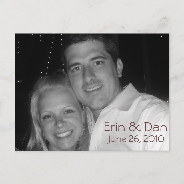 Cartão Postal De Anúncio favorito p&b (Frente)