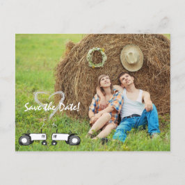 Cartão Postal De Anúncio Fazenda Casamento Salve a Data Cartão-Postal: Foto