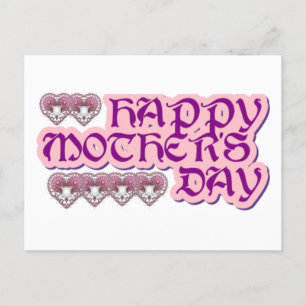 Cartão Postal De Anúncio feliz dia das mães