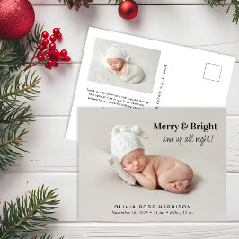 Cartão Postal De Anúncio Feliz E Foto Brilhante Nascimento De Natal