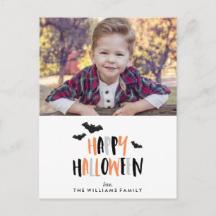 Cartão Postal De Anúncio Feliz Foto de Família de Halloween