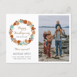 Cartão Postal De Anúncio Feriado do outono de Ação de Graças Mover Foto