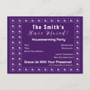 Cartão Postal De Anúncio Festa de Aquecimento Doméstico do Flor Primavera p