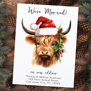 Cartão Postal De Anúncio Festa de Vacas das Terras Altas Natal Agrícola Fér