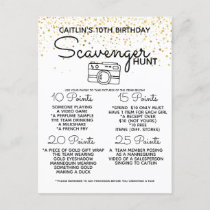 Cartão Postal De Anúncio festa fiesta de caça às crianças do jogo do tesour