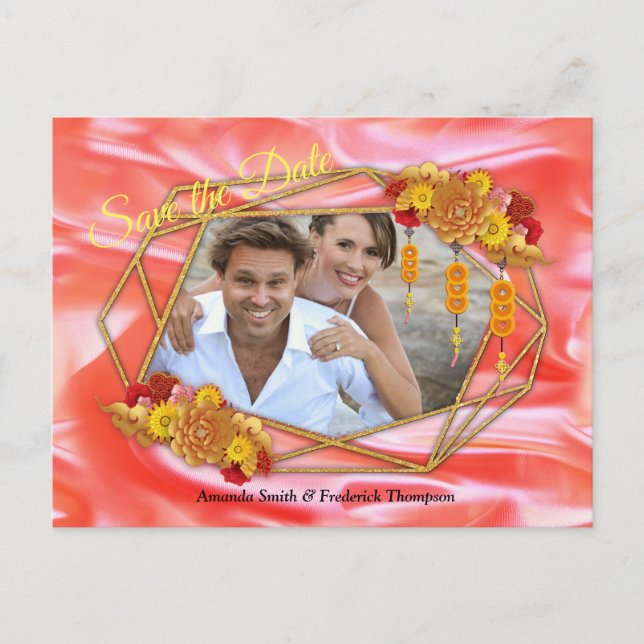 Cartão Postal De Anúncio Festival de Primavera chinês (Frente)