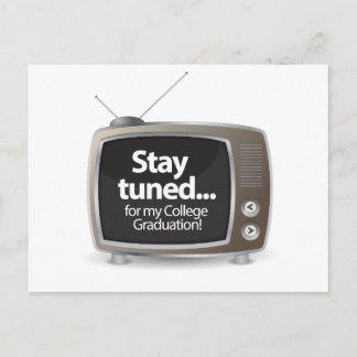Cartão Postal De Anúncio Fique ligado para o meu formandos
