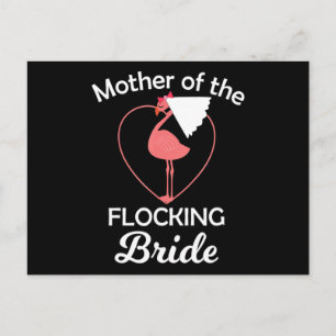 Cartão Postal De Anúncio Flamingo   Casamento de Flamingo Mor de Noiva em R