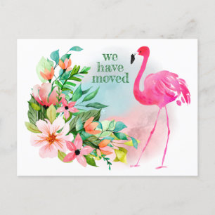 Cartão Postal De Anúncio Flamingo Tropical Flamingo, Rosa Quente, Novo Ende