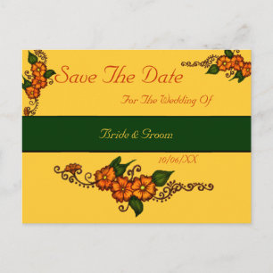 Cartão Postal De Anúncio Flor do Henna