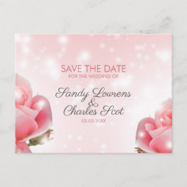 Cartão Postal De Anúncio Flor Rosa