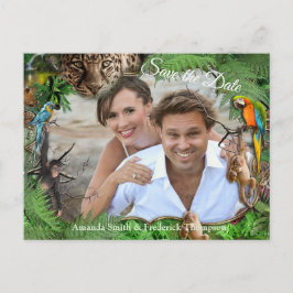 Cartão Postal De Anúncio Flora Tropical Paraíso e Aves