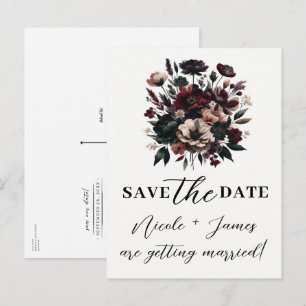 Cartão Postal De Anúncio Flores de Jardim Rústico Temperamental Boêmio Salv