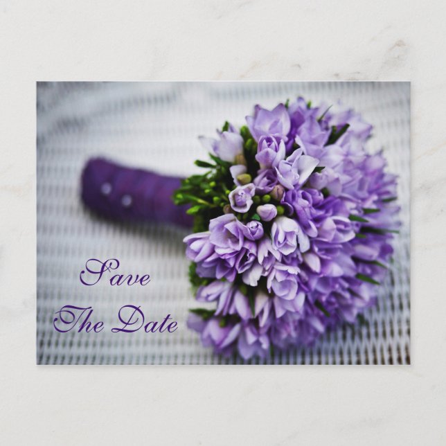 Cartão Postal De Anúncio Flores De Tulipas De lavanda Salvem O Cartão De Ca (Frente)