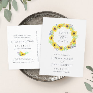 Cartão Postal De Anúncio Flores | Demissão de girassol