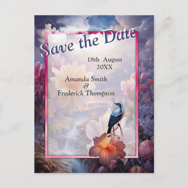 Cartão Postal De Anúncio Flores Místicas do Reino Sobrenatural  (Frente)