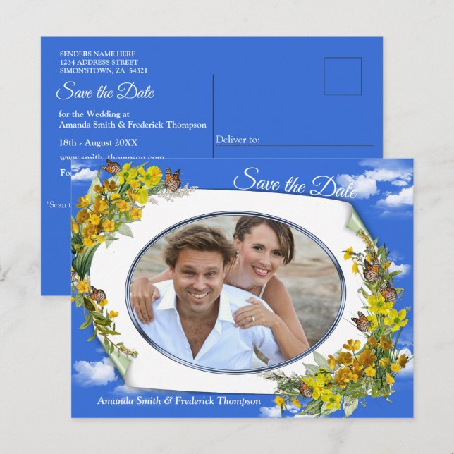 Cartão Postal De Anúncio Flores primavera (Frente/Verso)