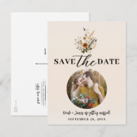 Flores Selvagens Floral Vintage Boho Salvar a Data