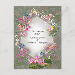 Cartão Postal De Anúncio Flores Silvestres de Cosmos