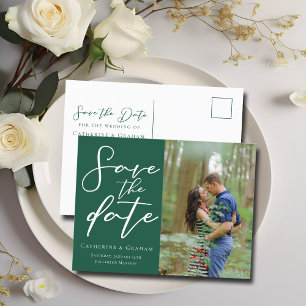 Cartão Postal De Anúncio Floresta de Fotografias do Casal Verde Emerald Sal