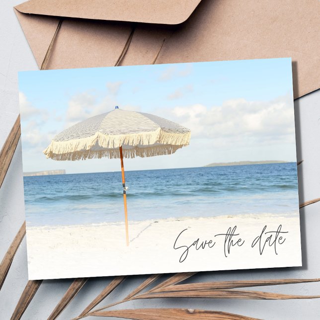 Cartão Postal De Anúncio Florida Beach Wedding Save the Date (Florida Beach Wedding Save the Date Postcard)
