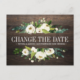 Cartão Postal De Anúncio FLUXAS DE CASAMENTO DE madeira ALTERAM DATA DE ADI