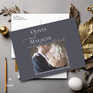 Cartão Postal De Anúncio Folha de Ouro Impasto Noir