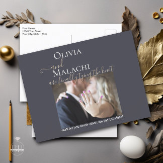 Cartão Postal De Anúncio Folha de Ouro Impasto Noir