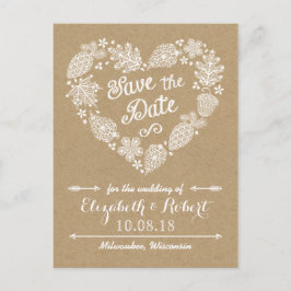 Cartão Postal De Anúncio Folhas de Renda - Enamoramento no Dia Marcado