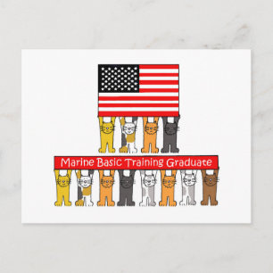 Cartão Postal De Anúncio Formando de Formação Básica Marinha.