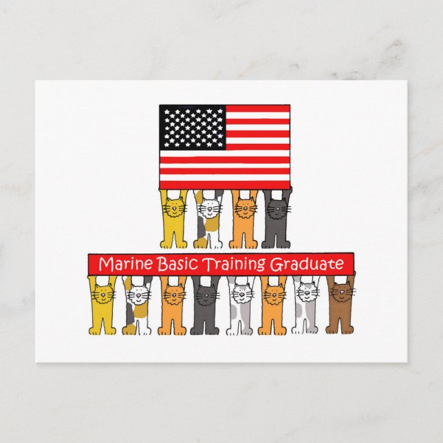 Cartão Postal De Anúncio Formando de Formação Básica Marinha. (Frente)