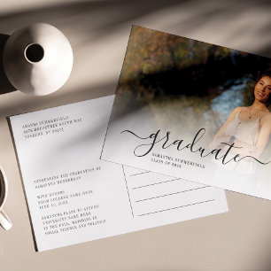 Cartão Postal De Anúncio Formando de Graduação 2025 Modern Photos