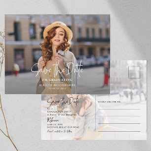 Cartão Postal De Anúncio Formatura 2025 Foto da Formatura Salve a Data