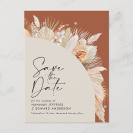 Cartão Postal De Anúncio Foto da relva-de-pampas da boêmia moderna