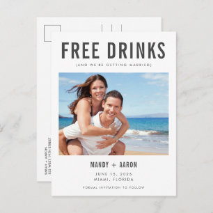 Cartão Postal De Anúncio Foto de casamento da Flórida Engraçado Foto para S