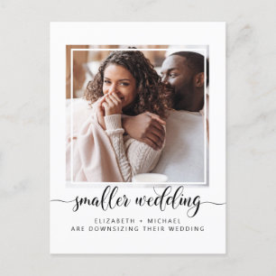 Cartão Postal De Anúncio Foto de Casamento Menor Redimensionada