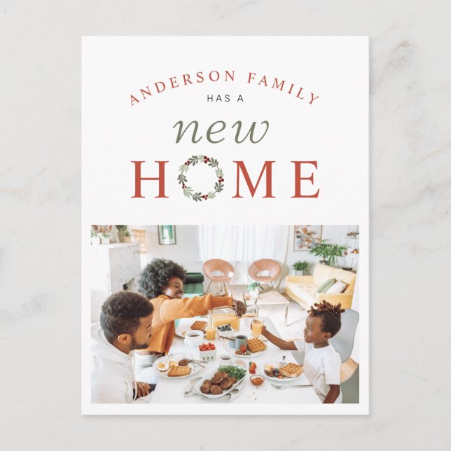 Cartão Postal De Anúncio Foto de Natal Feriado Novo Movimento de Férias Dom (Frente)