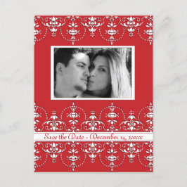 Cartão Postal De Anúncio Foto de salvamento vitoriano do Casamento Vermelho