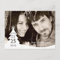 Foto do Casamento de Natal do inverno Salvar a Dat